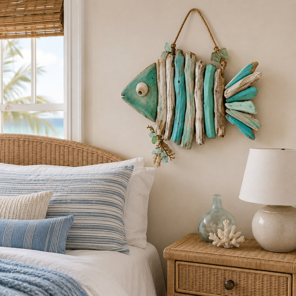 The Driftwood Fish — Lit Coastal Wall Decor — 5