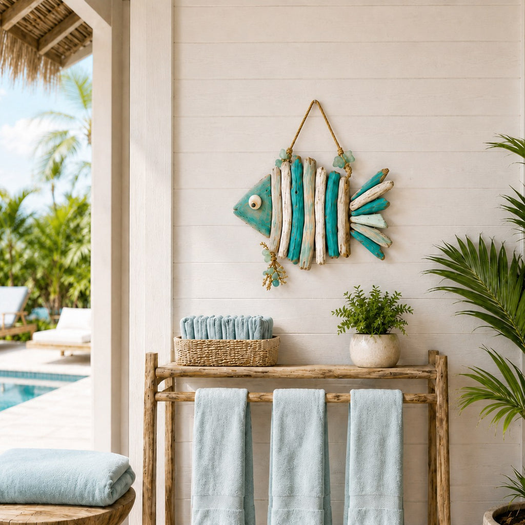 The Driftwood Fish — Lit Coastal Wall Decor — 6