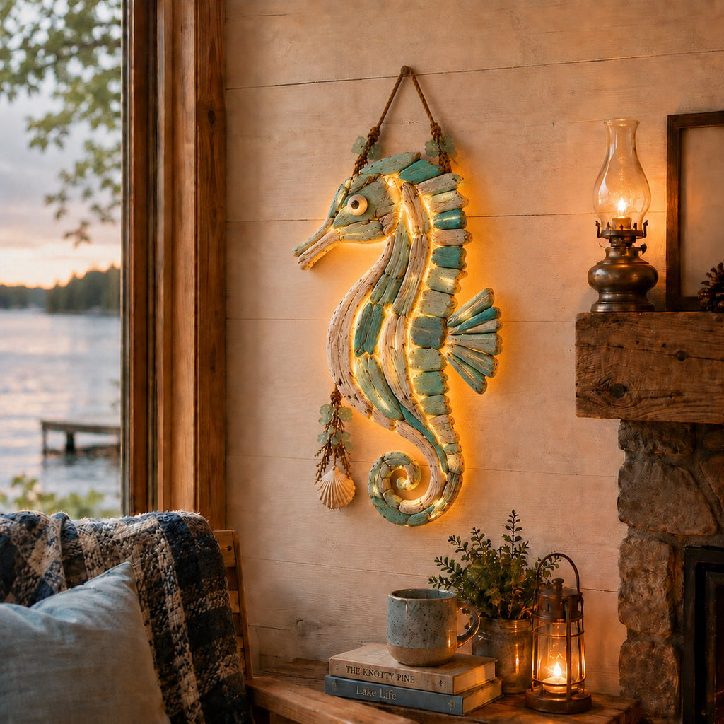 The Driftwood Fish — Lit Coastal Wall Decor — 11