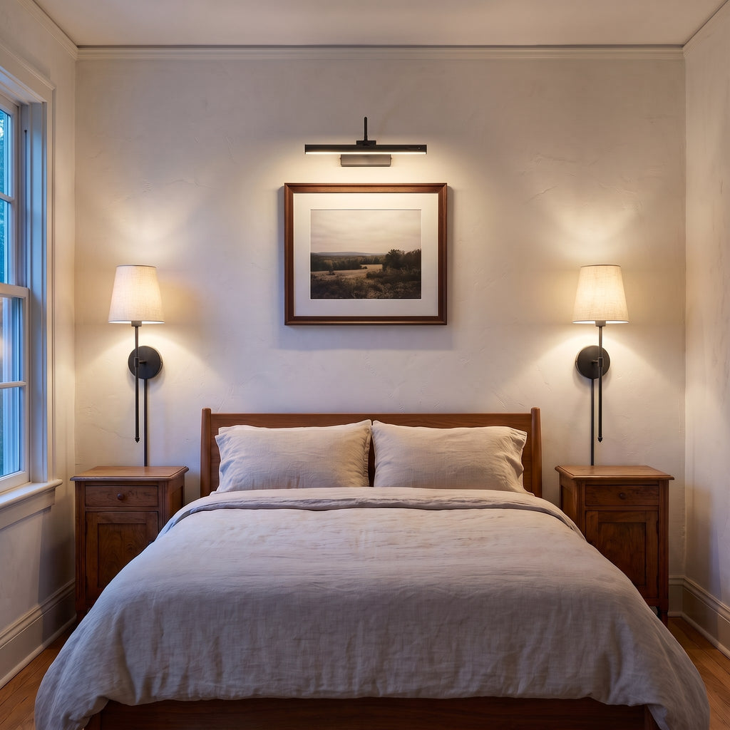 The Bedroom, Done — Duo™ pair + Frame™ + Eucalyptus Branch — 5