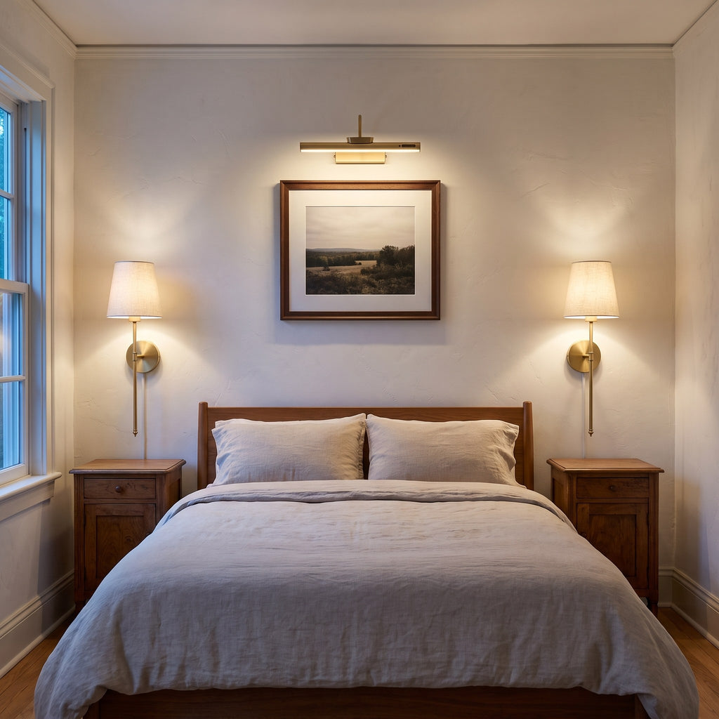 The Bedroom, Done — Duo™ pair + Frame™ + Eucalyptus Branch — 1