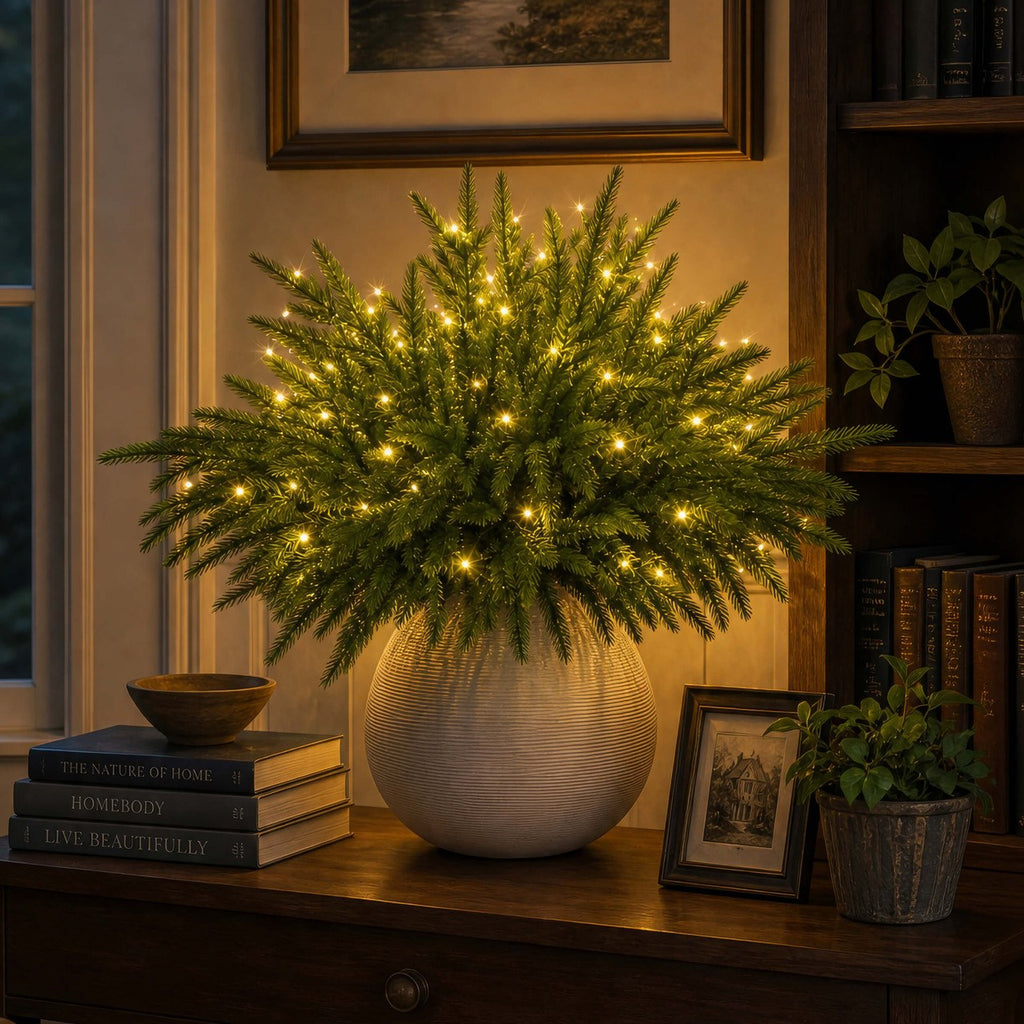 The Evergreen Pine — Lit Tabletop Pine, 17 in. — 3