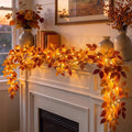 The Harvest Garland — Lit Maple Garland, 6 ft — 1